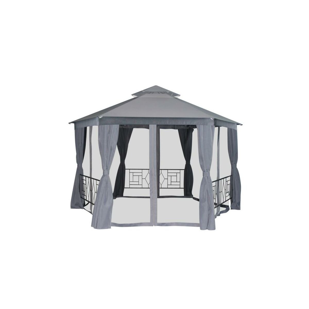 Шатер садовый Naterial антрацит Нью 4x4х2.75 м сталь серый