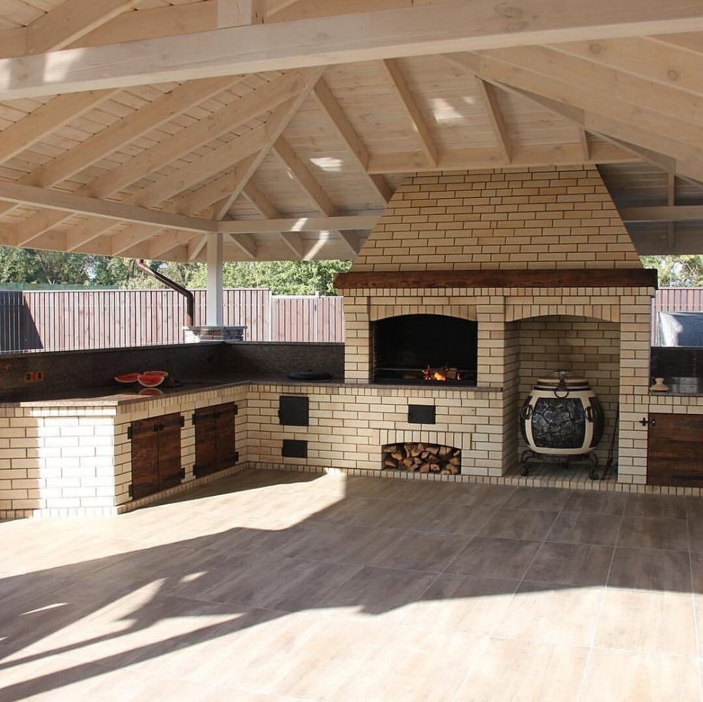 Беседка с мангал Ной зоной