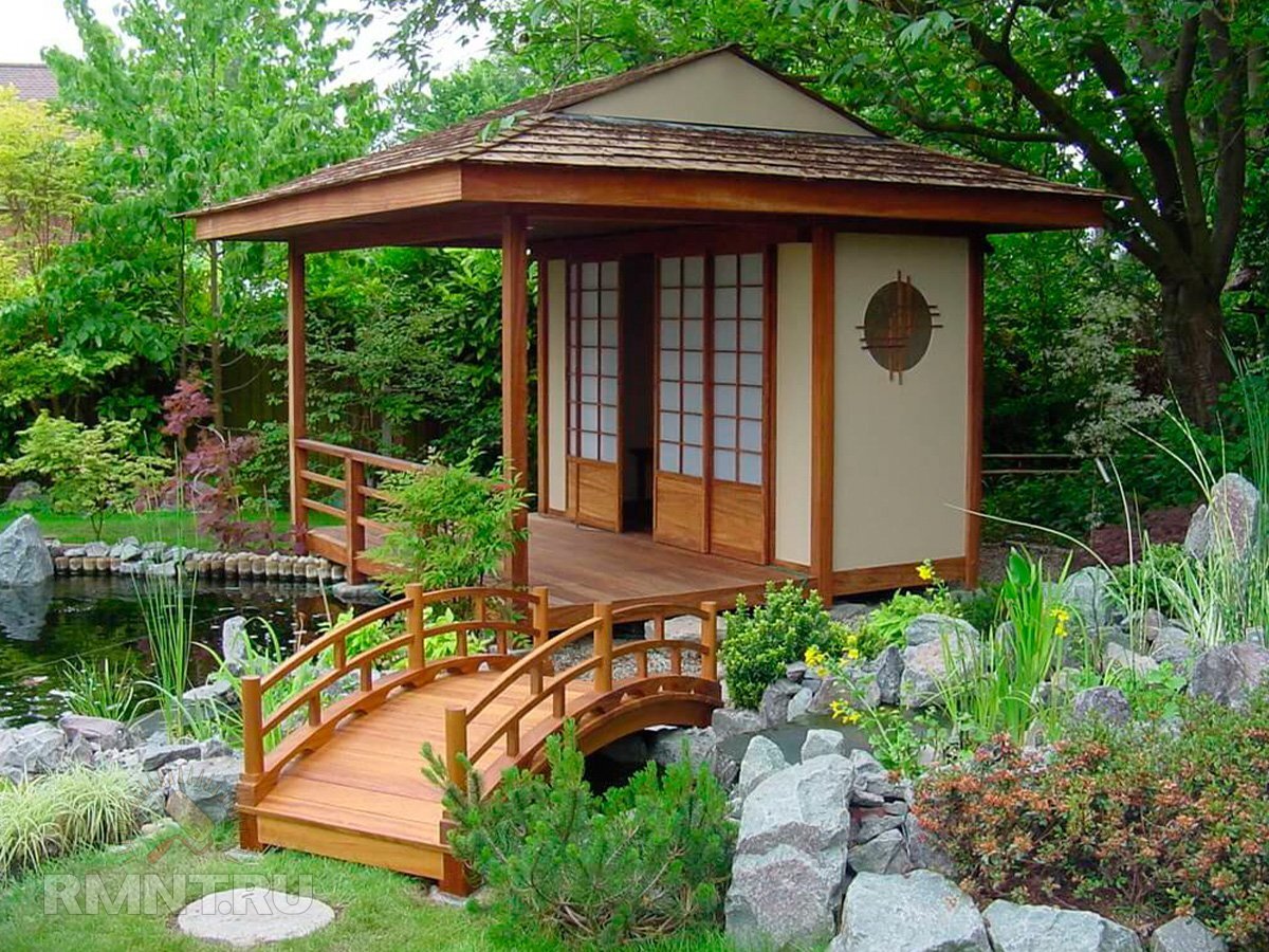 Сады Японии перголы