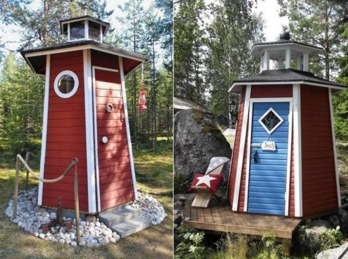 Креативный туалет на даче