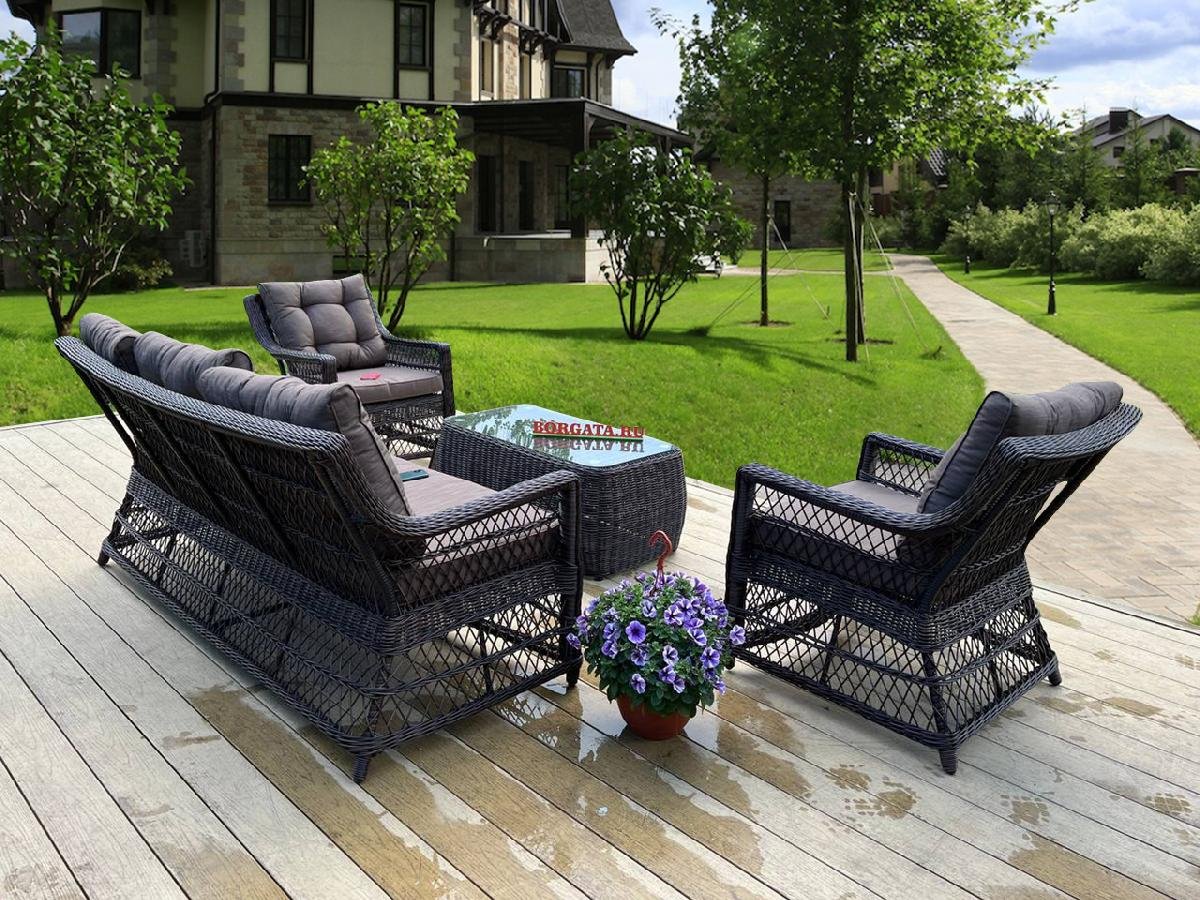 Мебель из ротанга для террасы