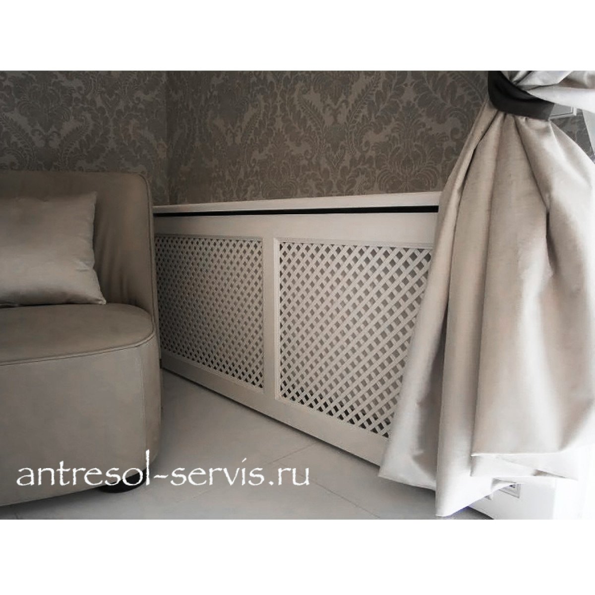 Декоративный экран на батарею из ДСП