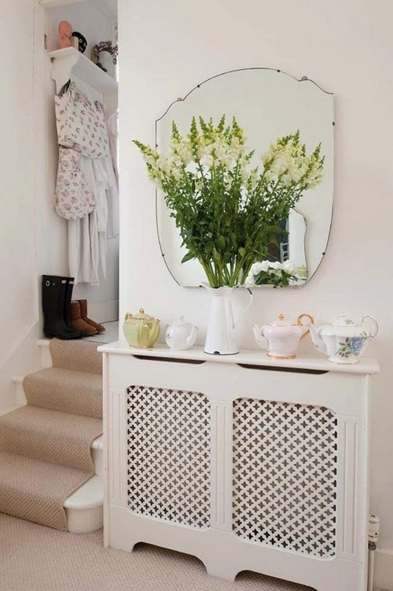 Экран на батарею в интерьере