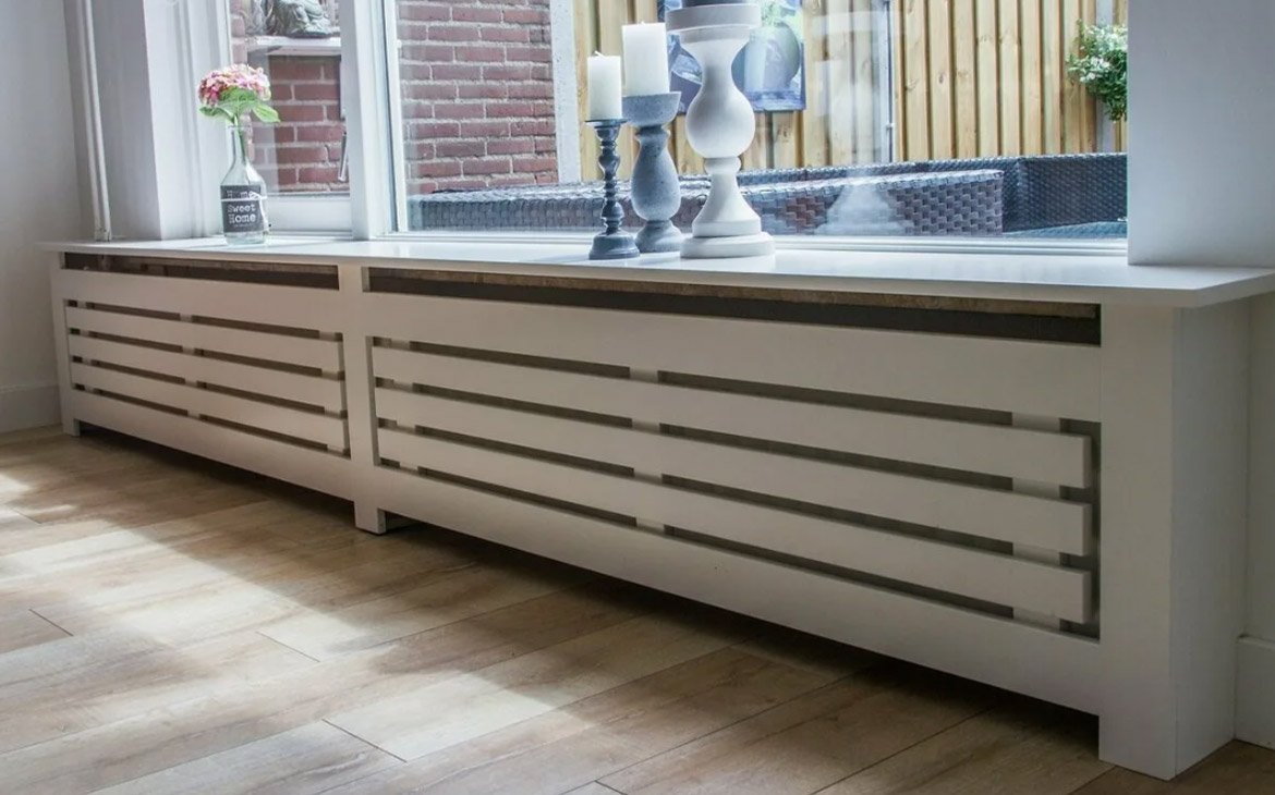 Экран на батарею в стиле лофт