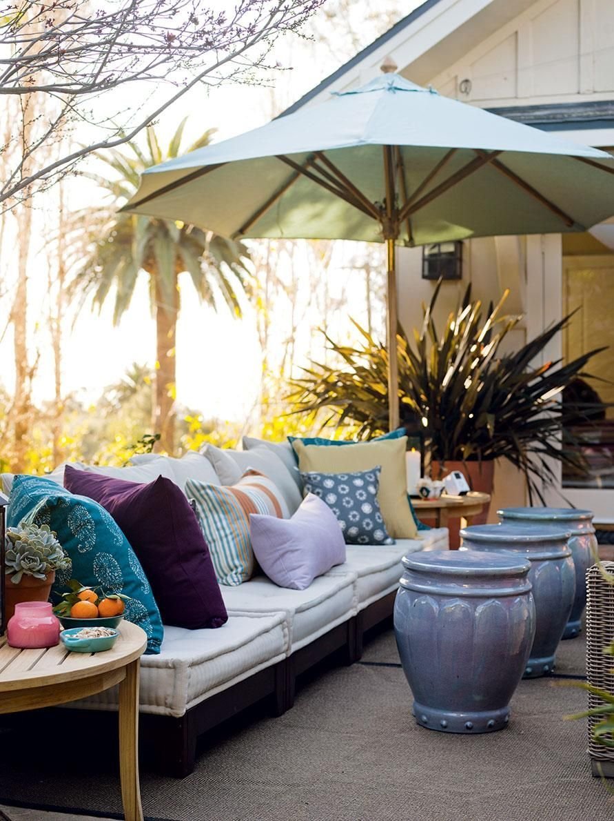 Лаунж зона на террасе