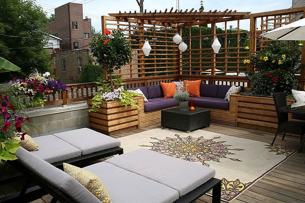 Терраса пергола зона патио