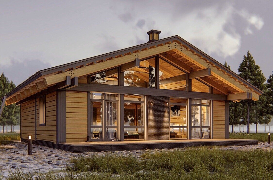 Шале из клееного бруса "Алпин"