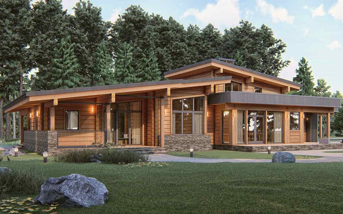 Шале из клееного бруса "Алпин"