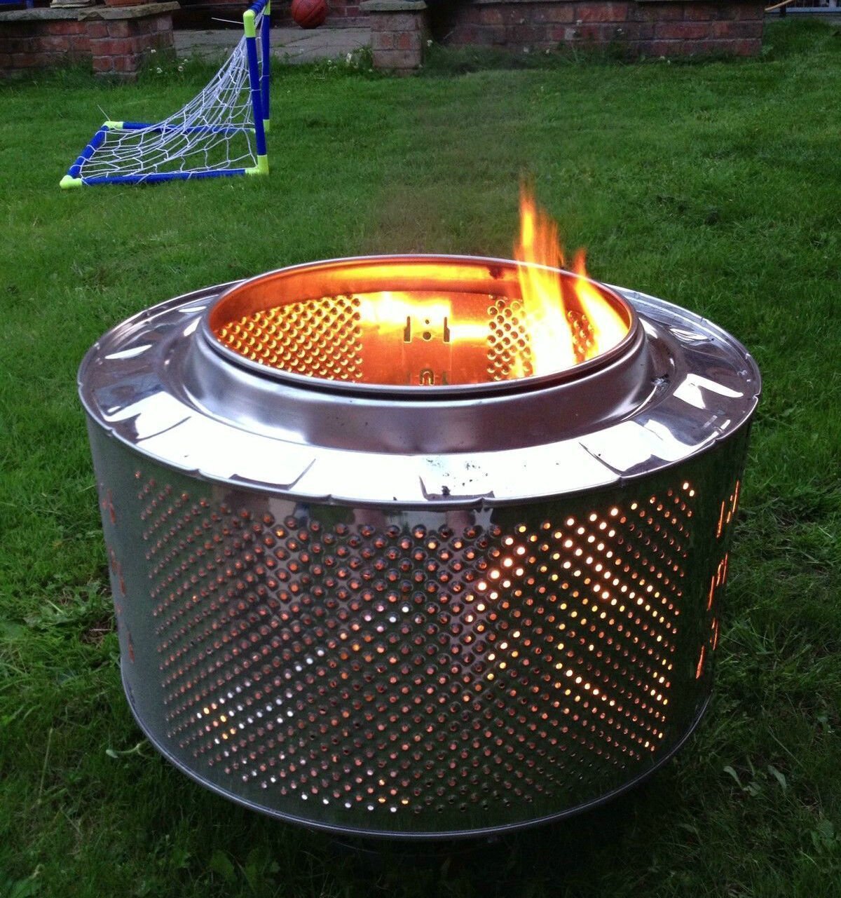 Очаг из барабана стиральной машины