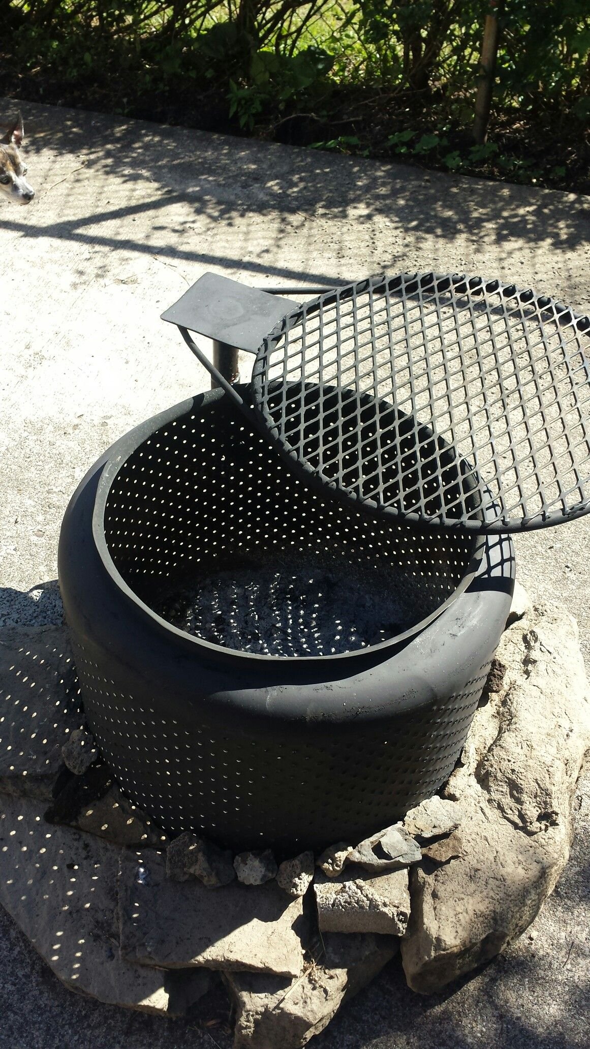 Мангал из барабана стиральной машины