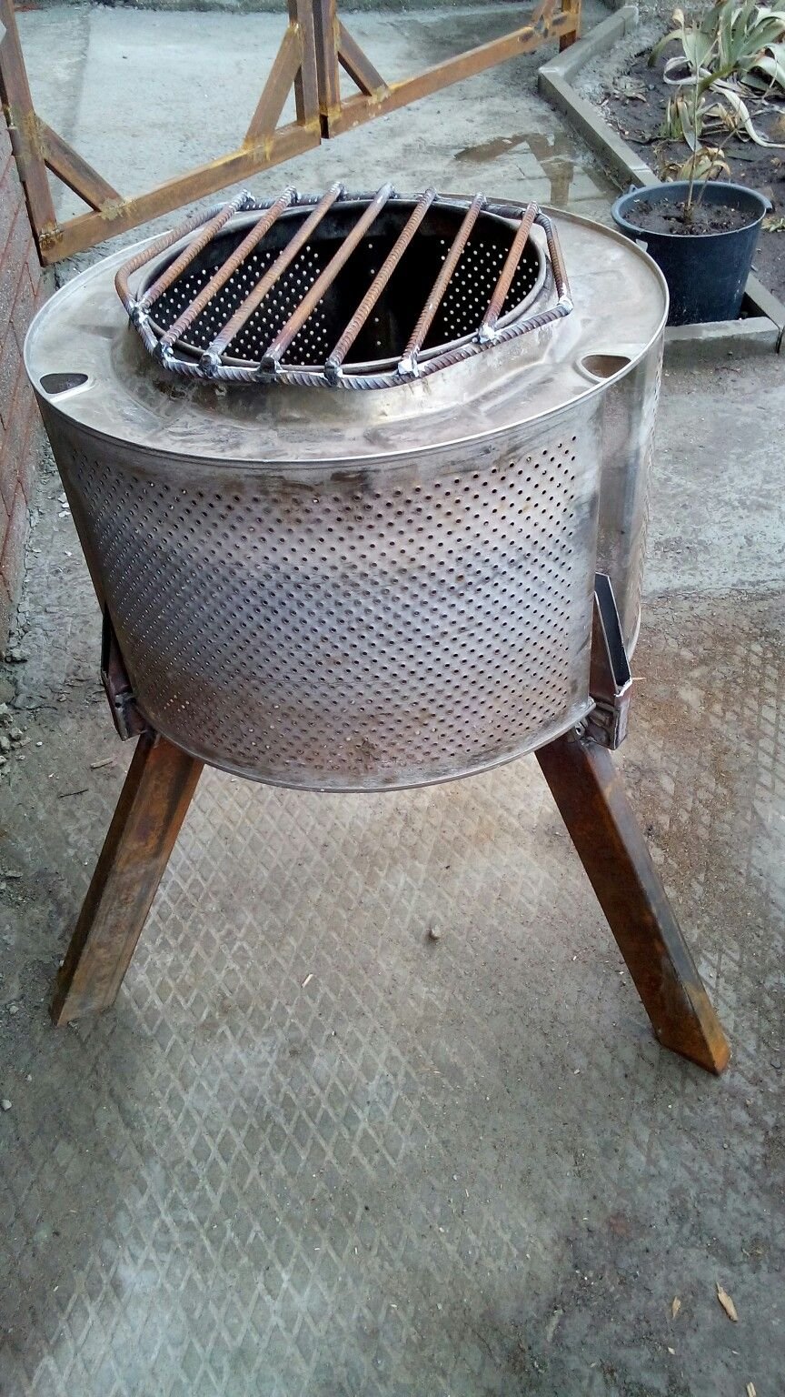 Мангалы из барабанов стиральных машин