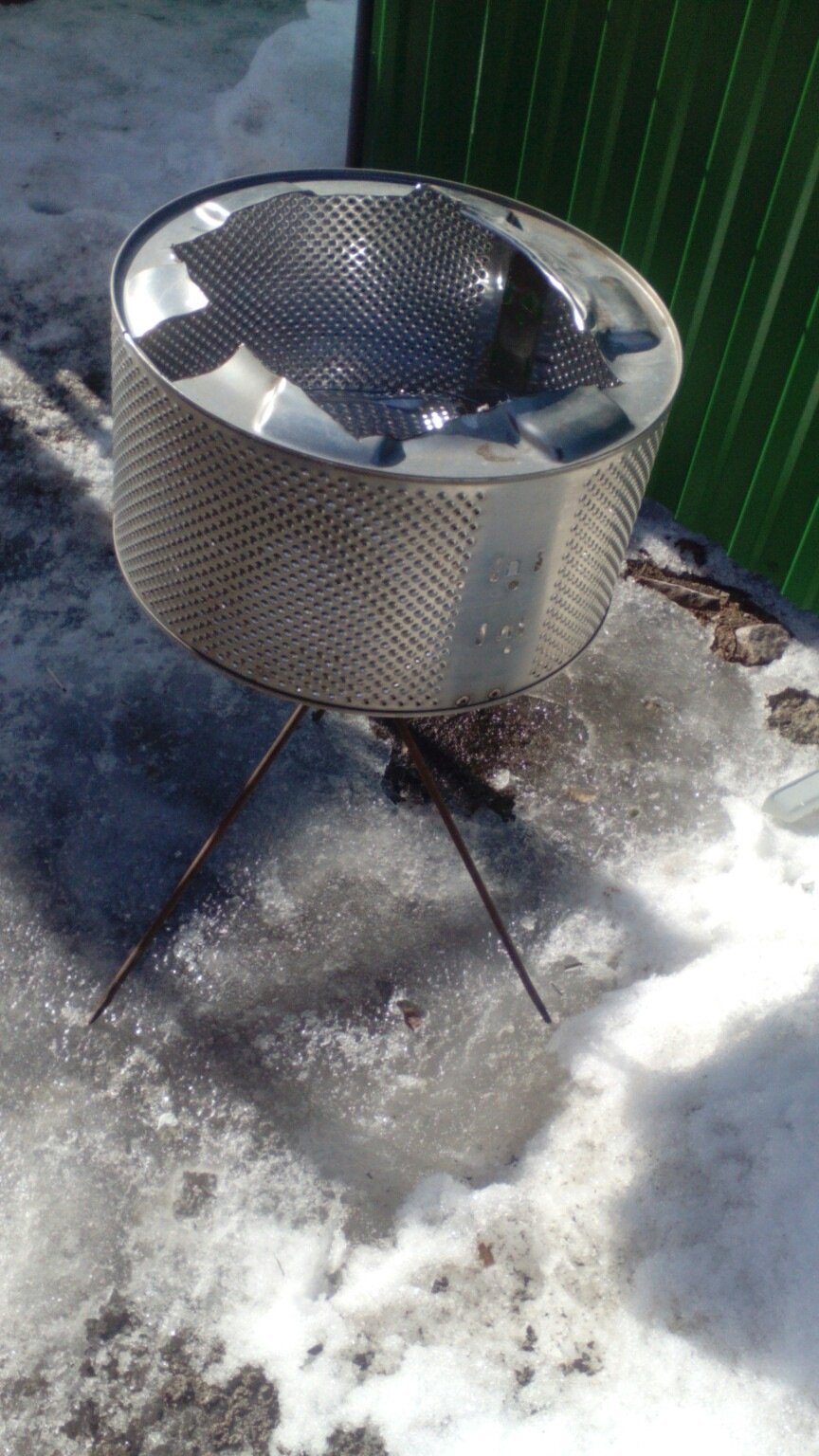 Мангал из барабана