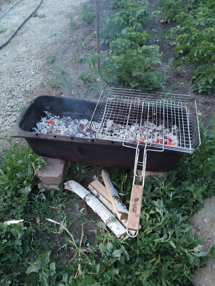 Мангал из стиралки