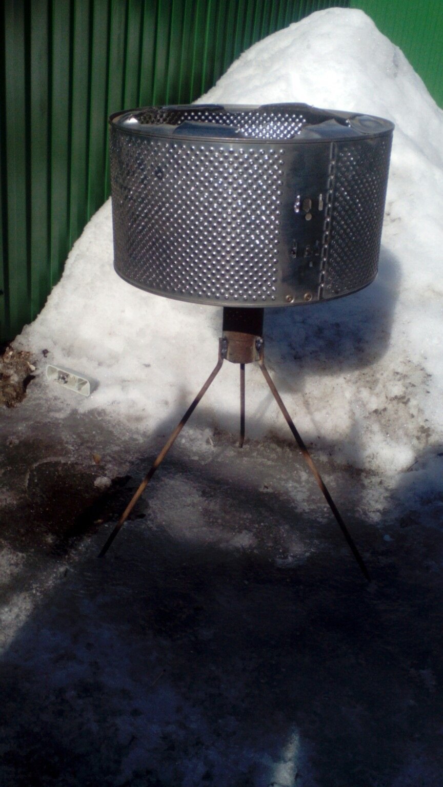 Жаровня из барабана стиральной машины