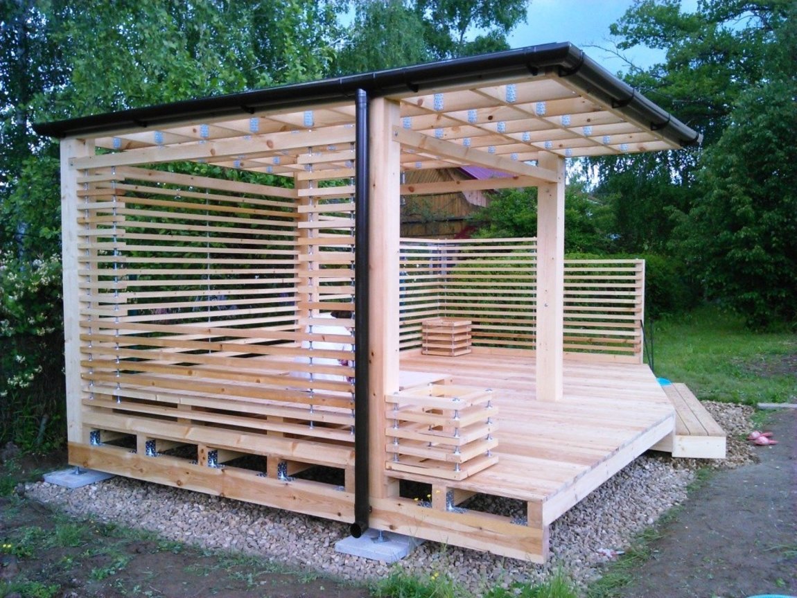 Беседка деревянная
