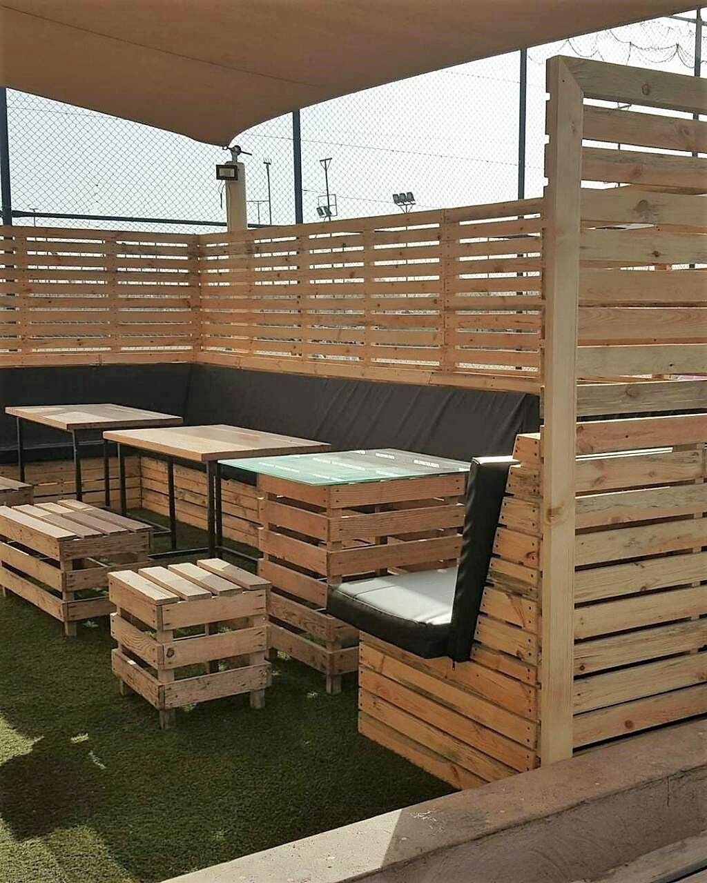 Мебель из паллет для беседки