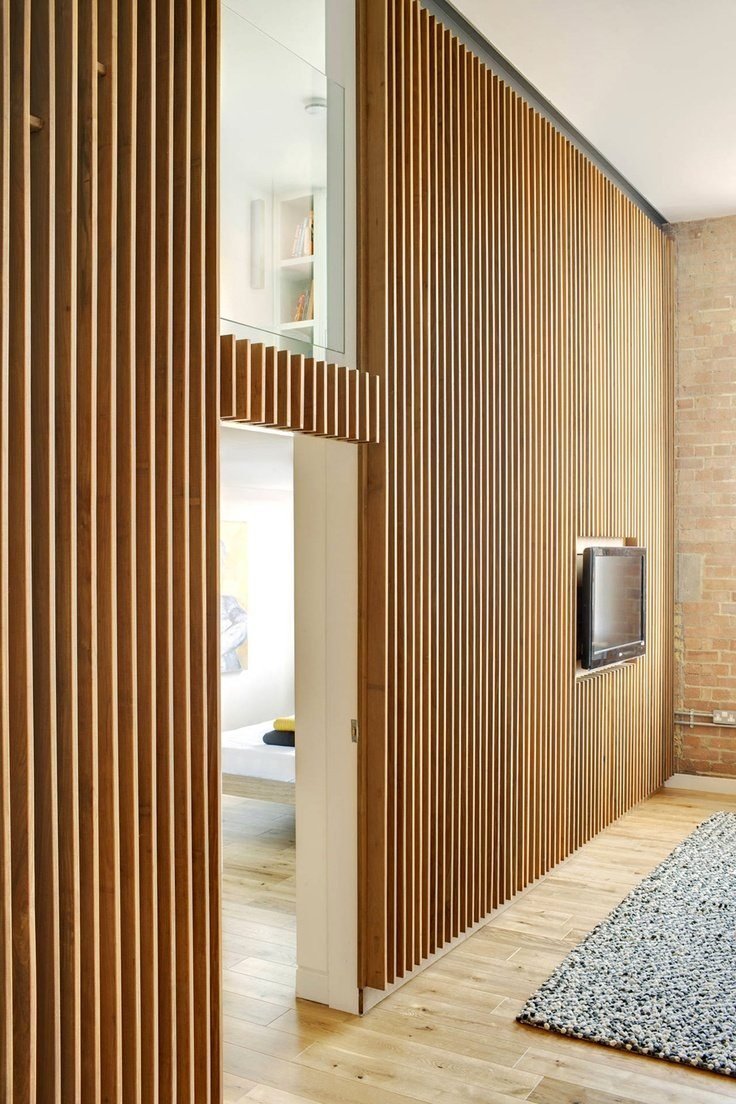 МДФ панель "вертикальные рейки" h2530