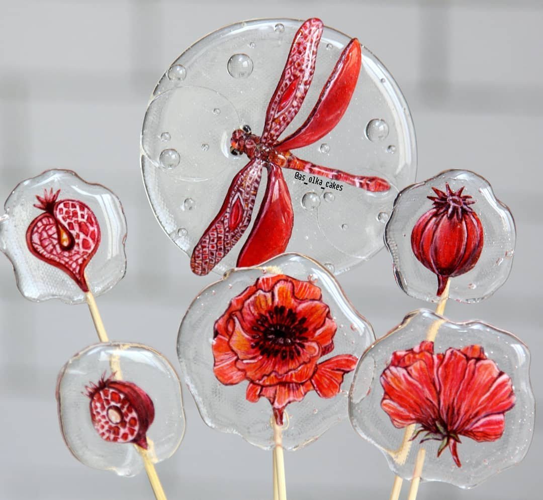 Леденцы на палочке из изомальта