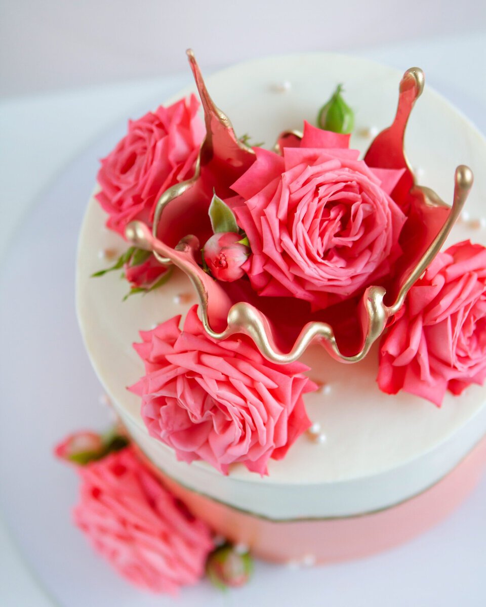 Торт с изомальтом для девочки