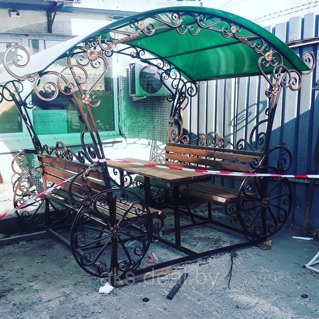 Беседка из металла