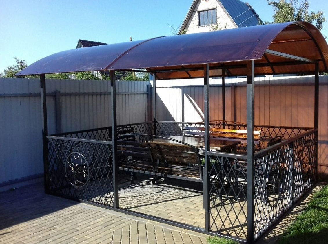 Беседка из металла