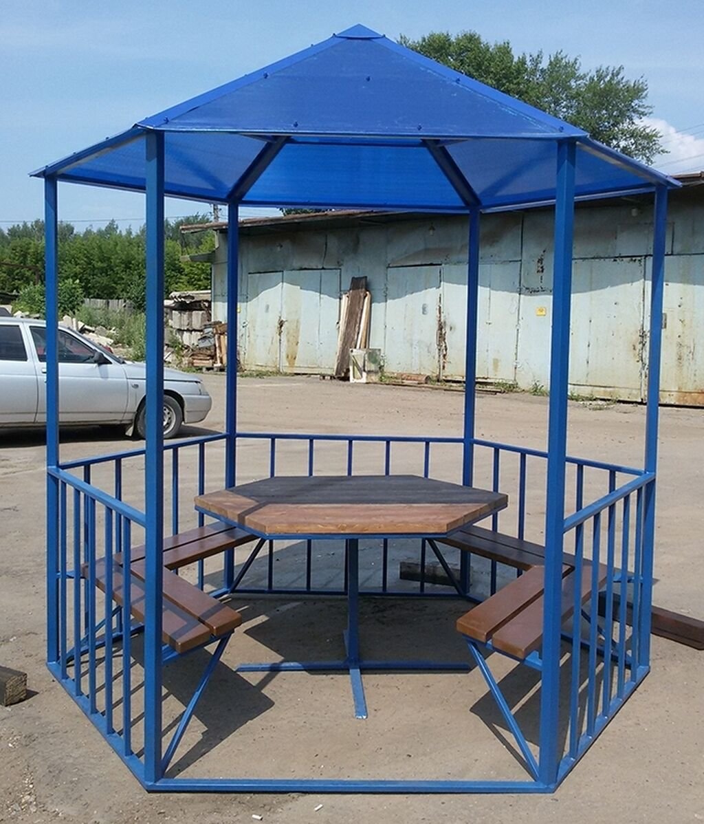 Беседка из профтрубы