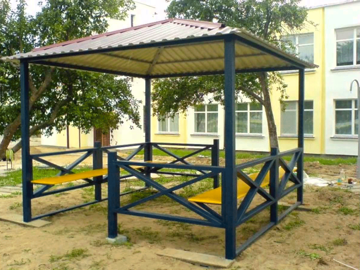 Беседка 2x2 металл