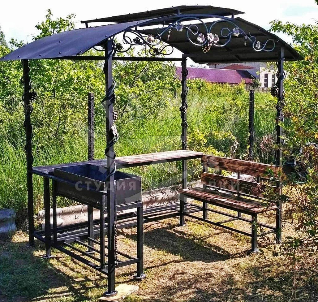 Мангал-беседка "Элит лоза"