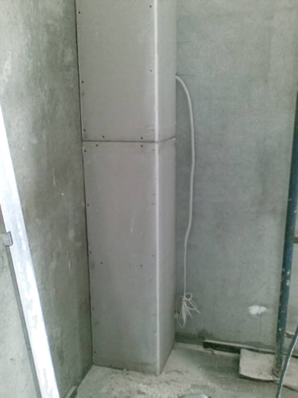 Короб для труб в ванной из гипсокартона