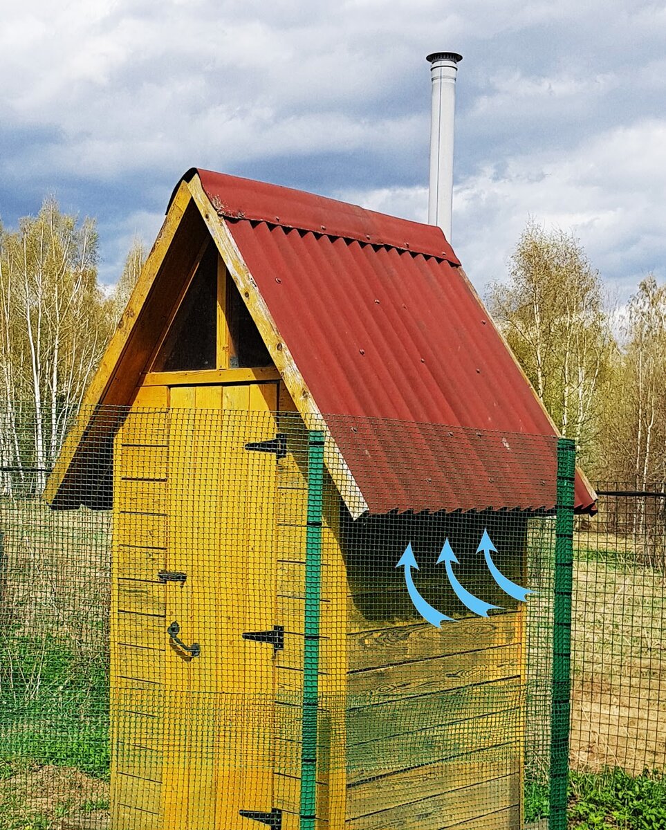 Вентиляция в дачном туалете