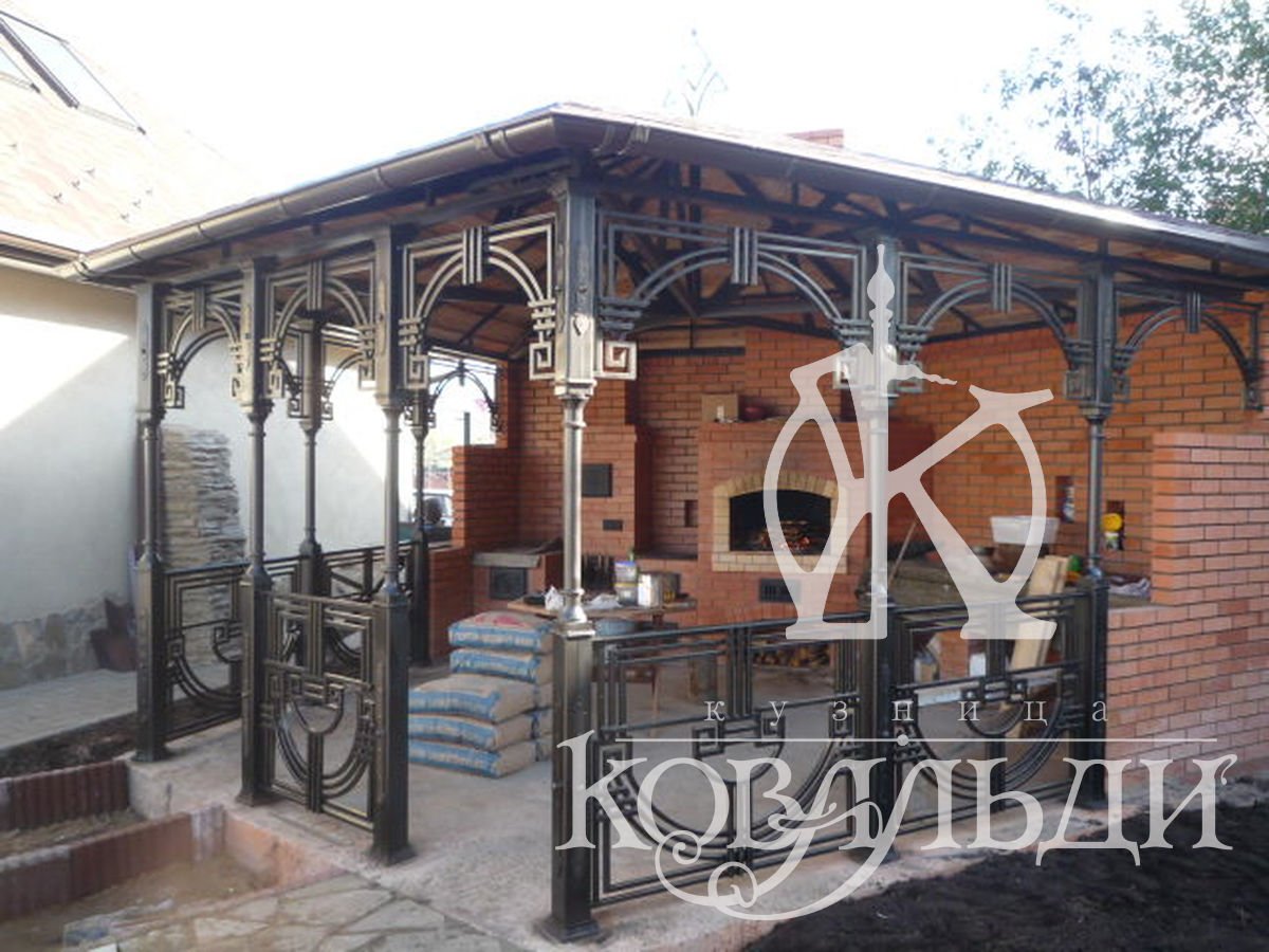 Летние беседки кованые