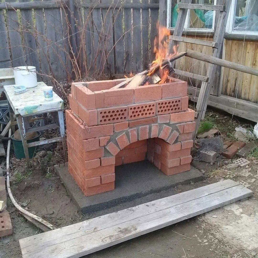 Мангал из кирпича
