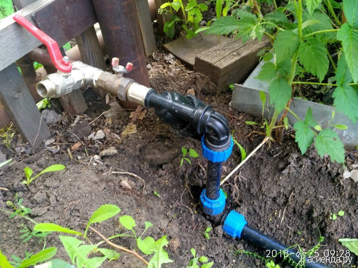 Монтаж трубы ПНД 32 для воды
