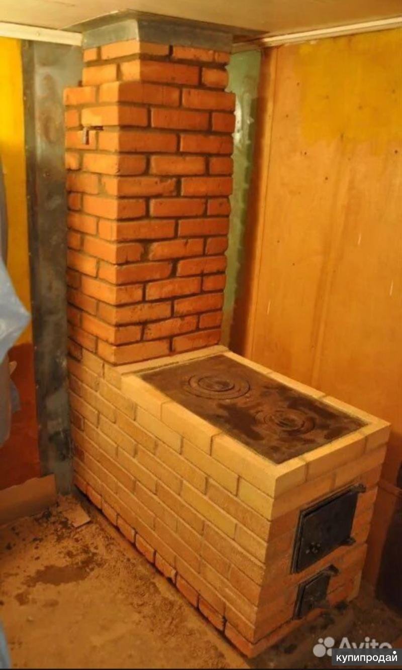 Печь для садового домика из кирпича