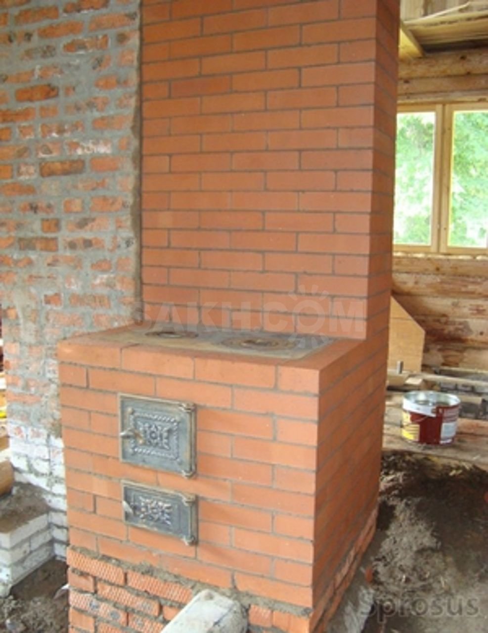 Печь 3 оборотка из кирпича