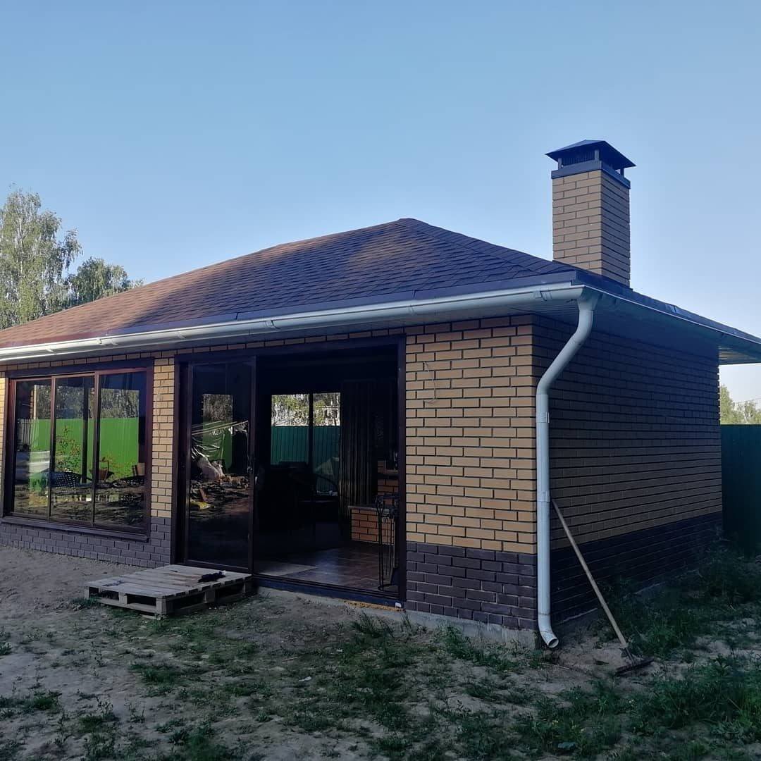 Летняя кухня из кирпича