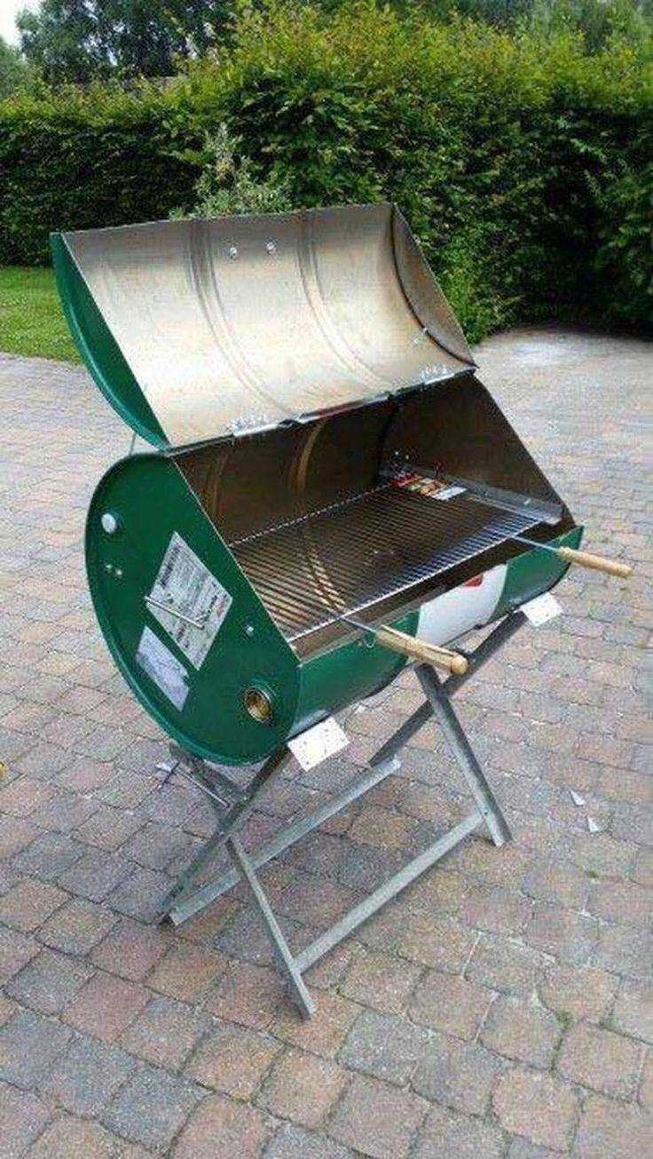 Мангал из бочки