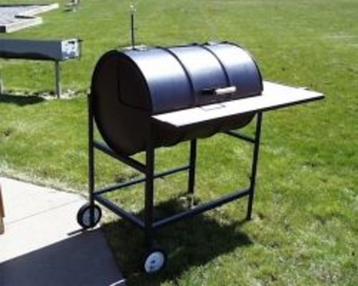 Гриль барбекю из бочки
