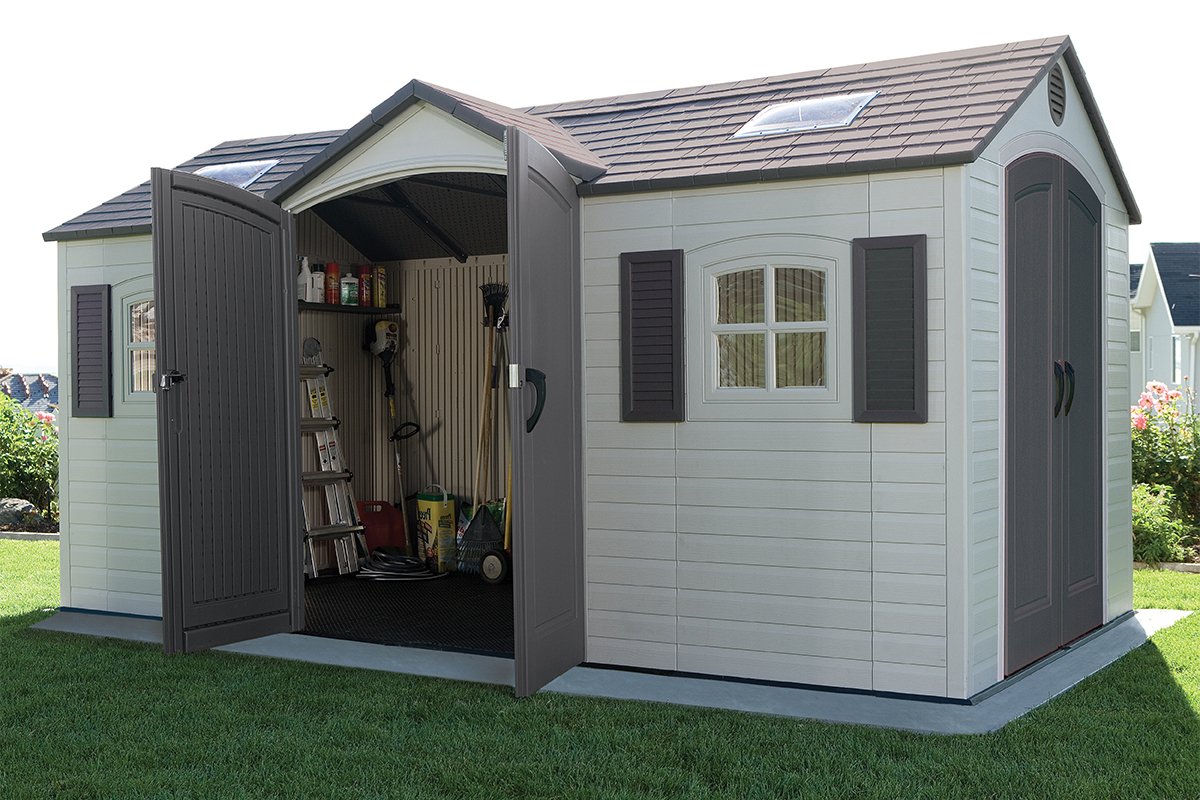 Пластиковый сарай Lifetime 15x8 DD