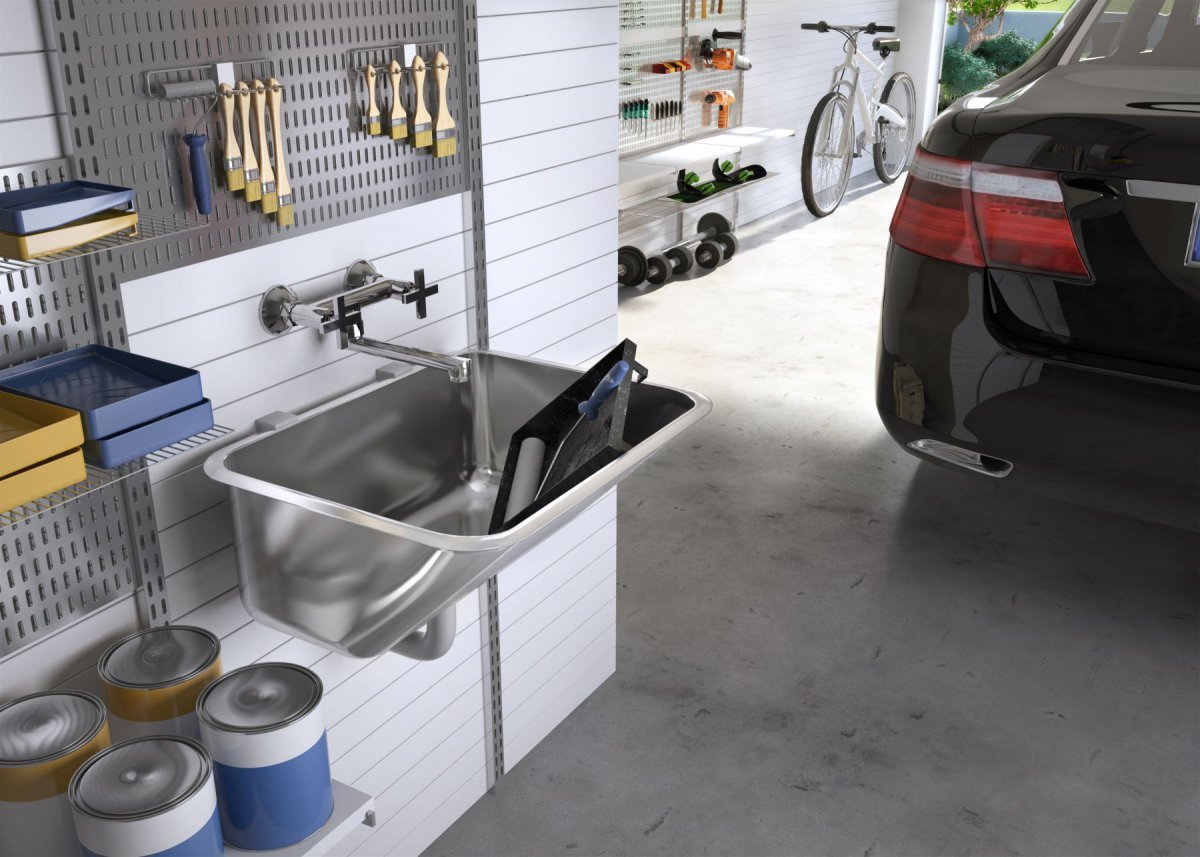 Раковина в гараж