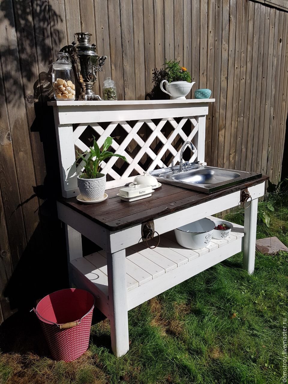 Стол умывальник для дачи