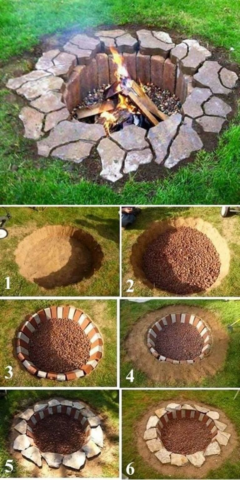 Место для костровища на даче