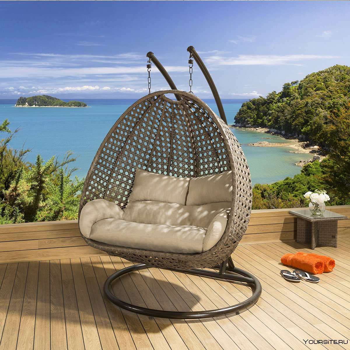Rattan sedia шезлонг