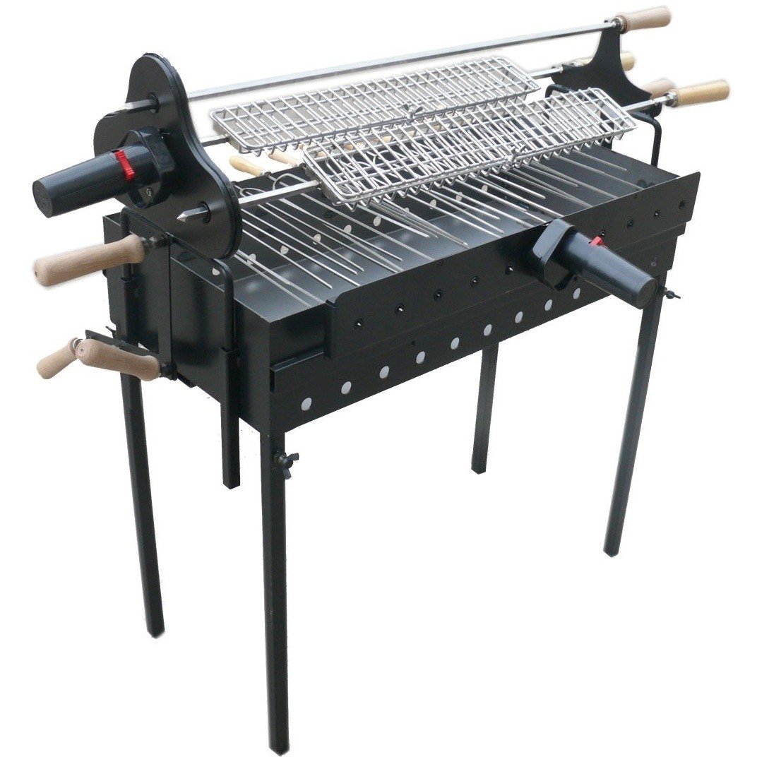 Мангал Grill-Mangal с электроприводом шампуров, решеток-гриль и Вертелов