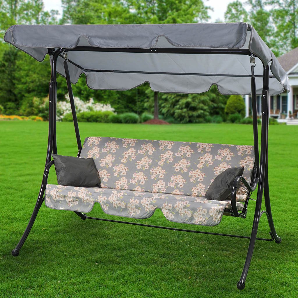 Спорт качели садовые 4-х мест 232*125*195см до 380кг,Оазис Люкс+ тент Россия