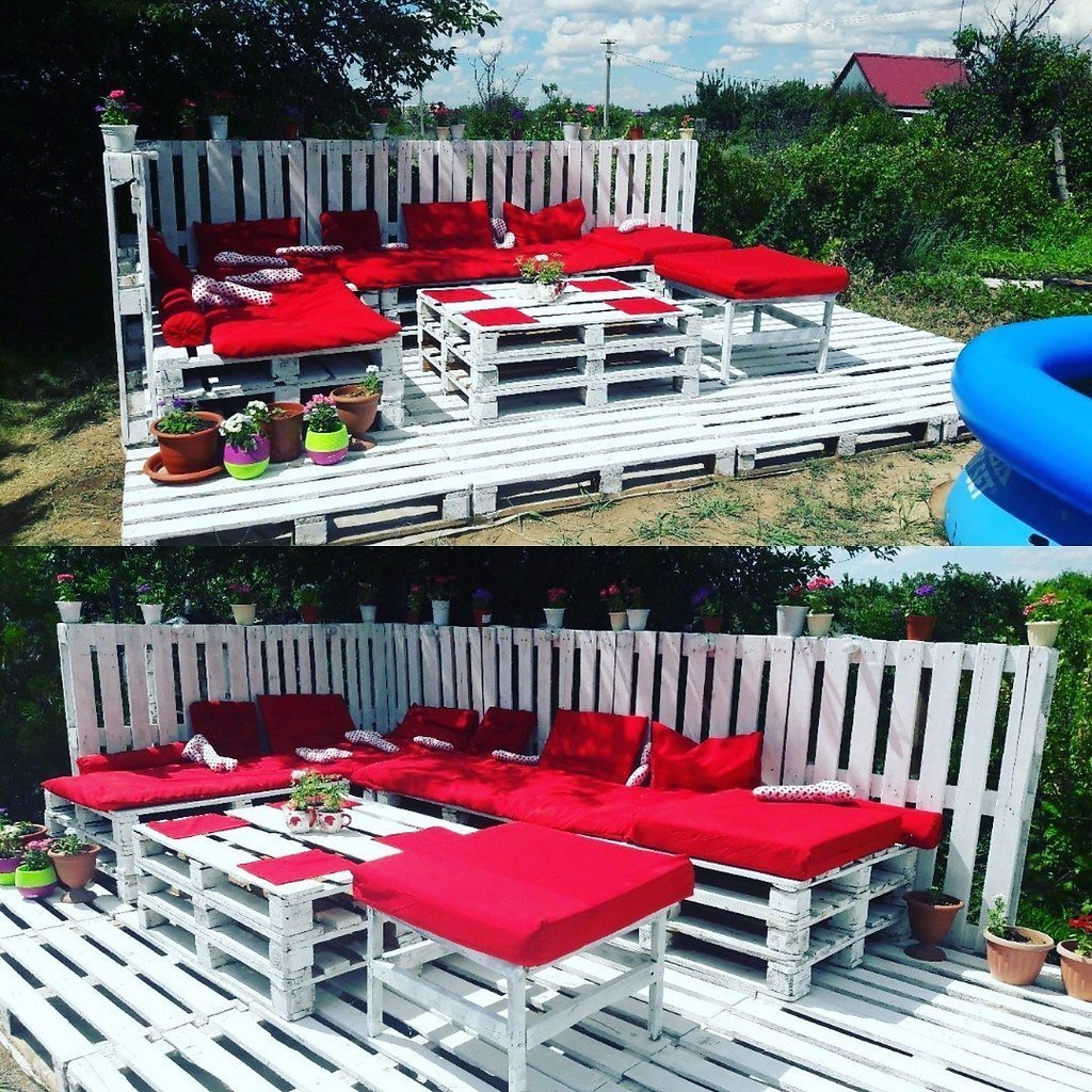 Из поддонов для дачи