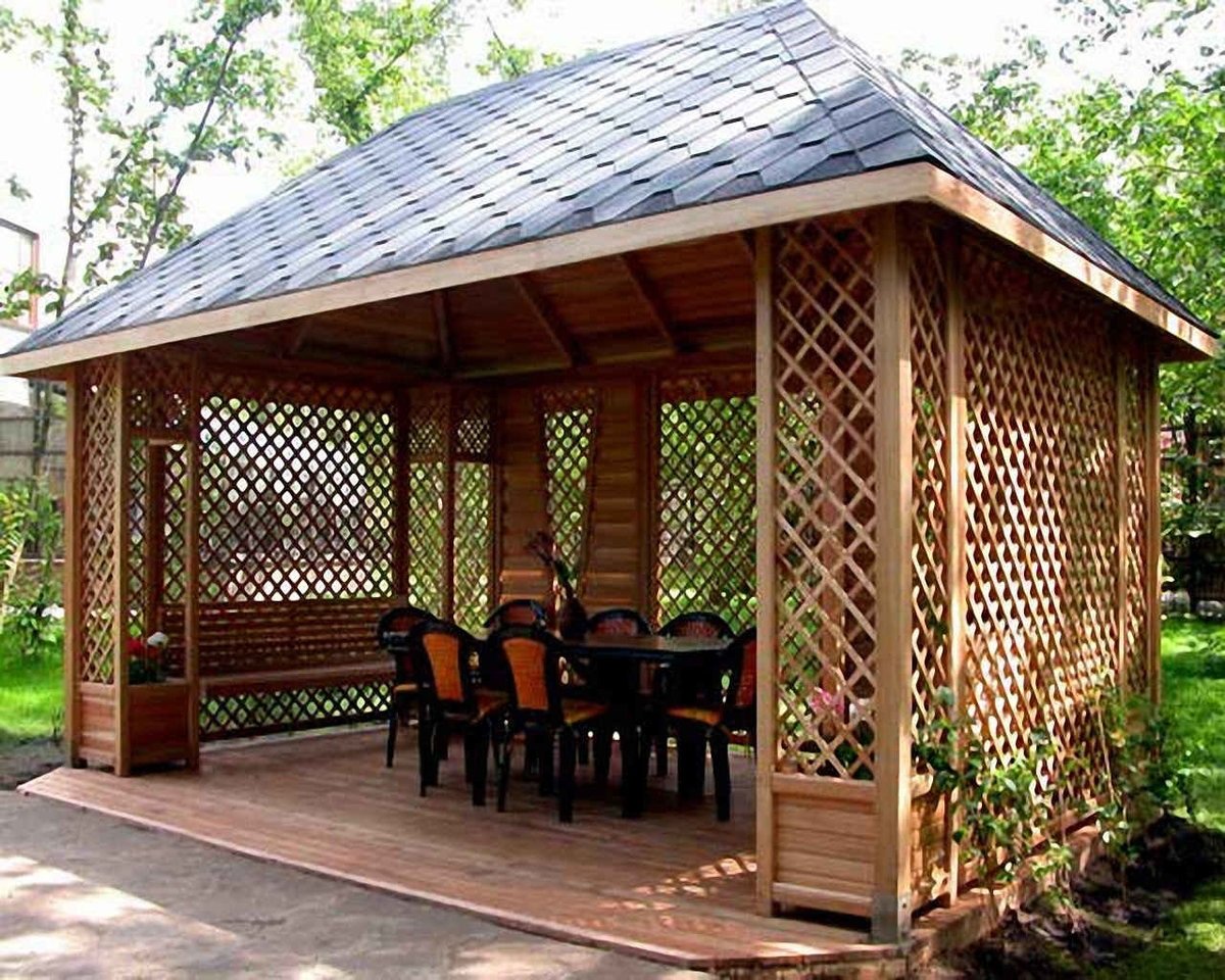 Wood Gazebo деревянные беседки 3*3