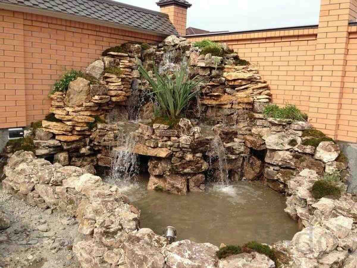 Водопады из натурального камня