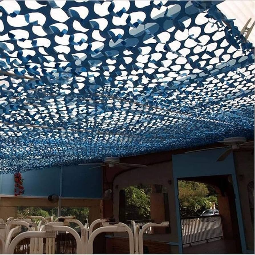 Навес из маскировочной сетки