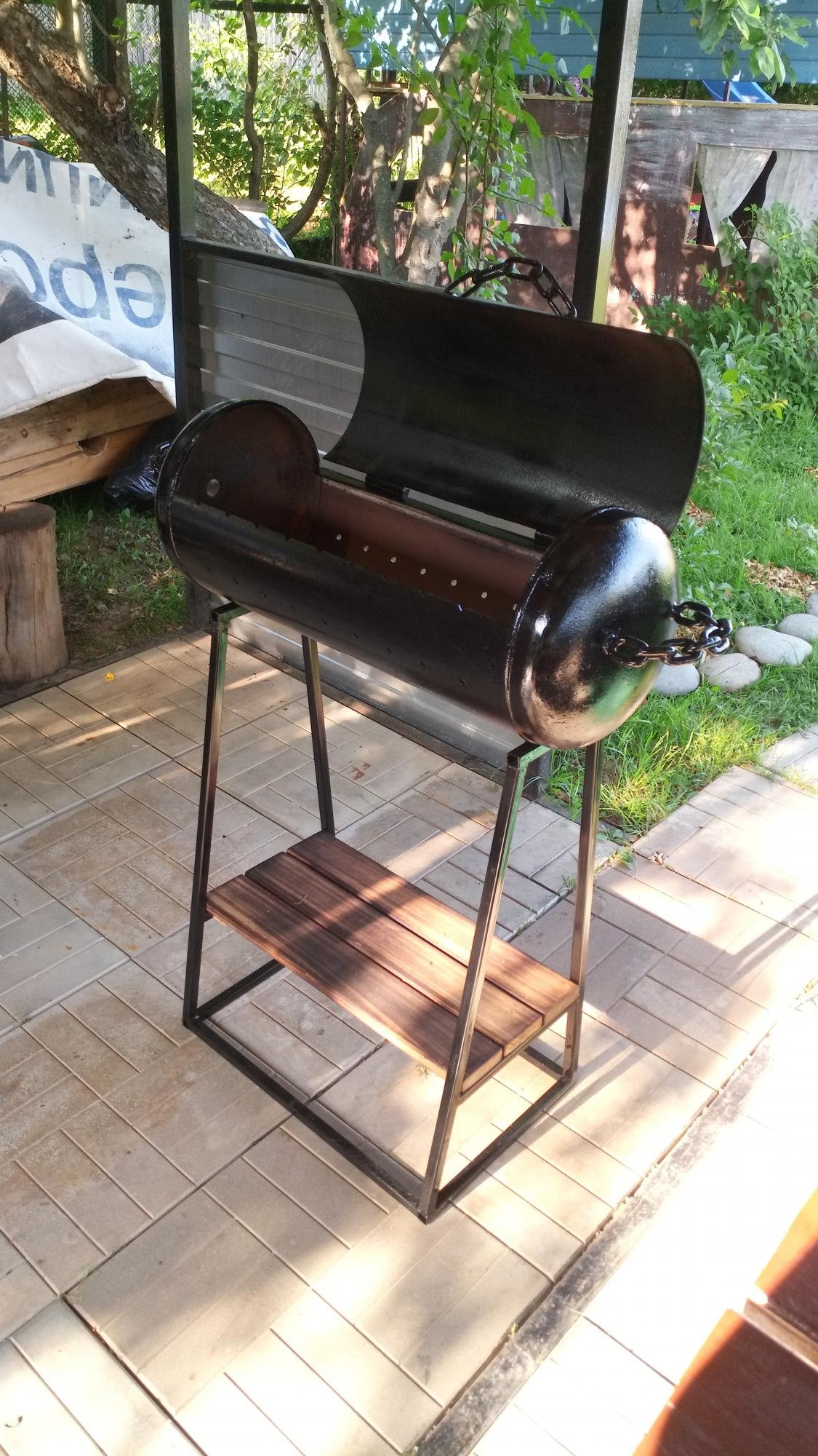 Мангал из газового баллона 27л